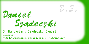 daniel szadeczki business card