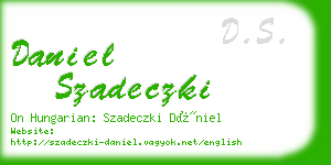 daniel szadeczki business card